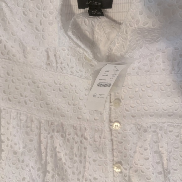J.Crew NWT white eyelit maxi dress. - Picture 2 of 6